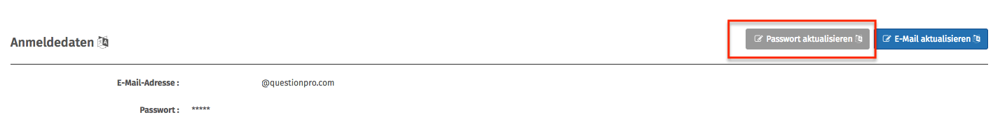 Passwort aktualisiern