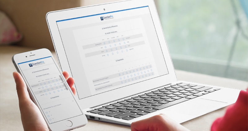 Semantisches Differenzial und Stapelskala umsetzen mit QuestionPro