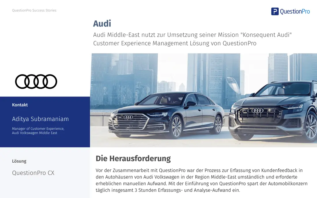 AUDI CUSTOMER EXPERIENCE REFERENCE