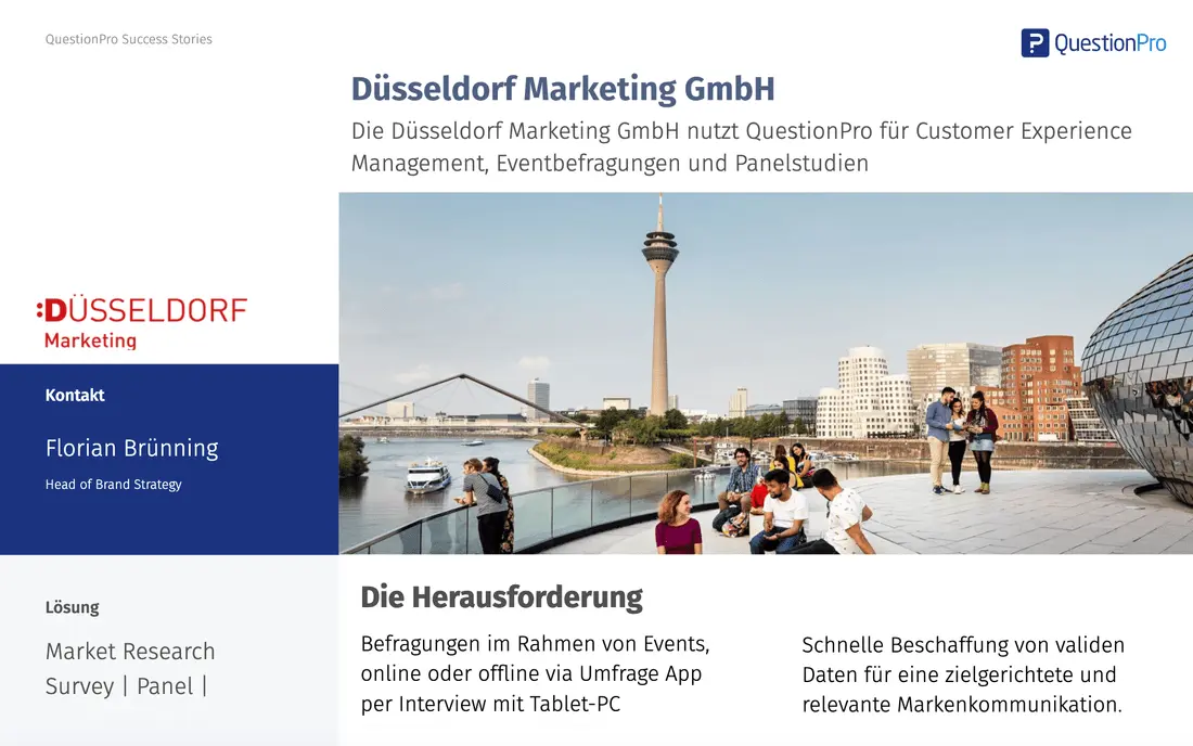 DUESSELDORF MARKETING CUSTOMER EXPERIENCE REFERENCE