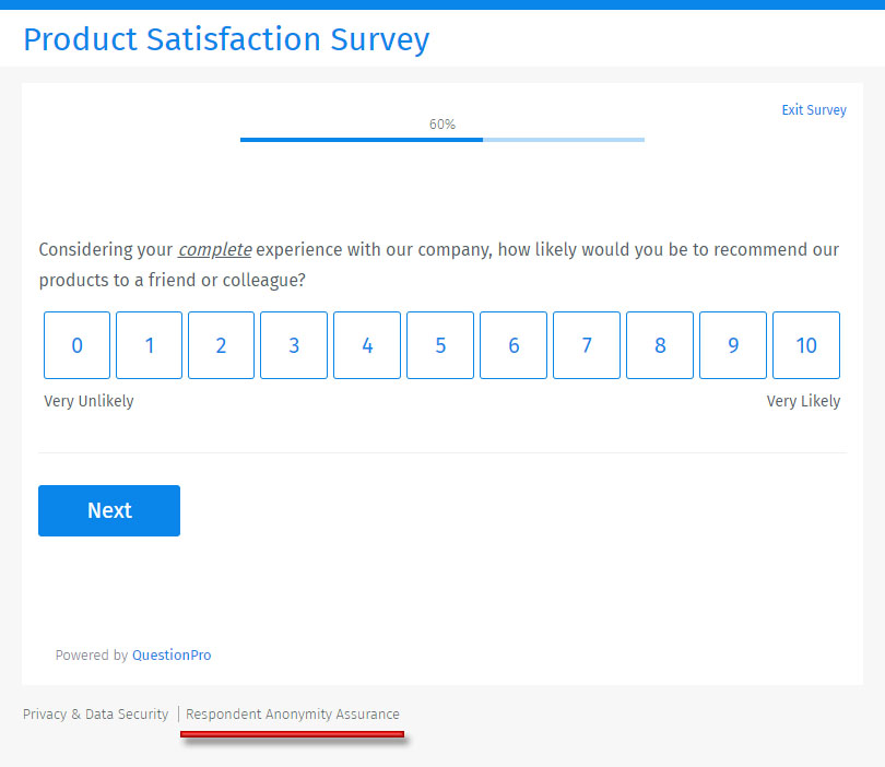 Create and conduct anonymous surveys