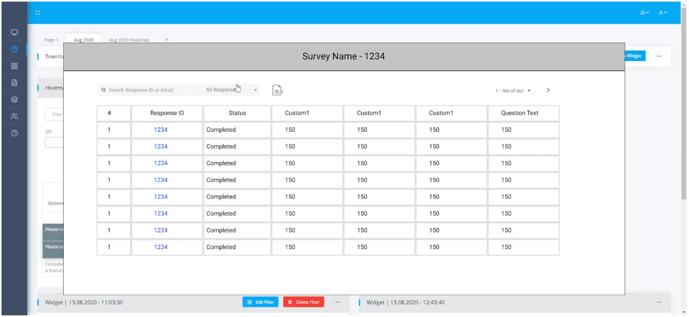 XA Dashboard Response Viewer