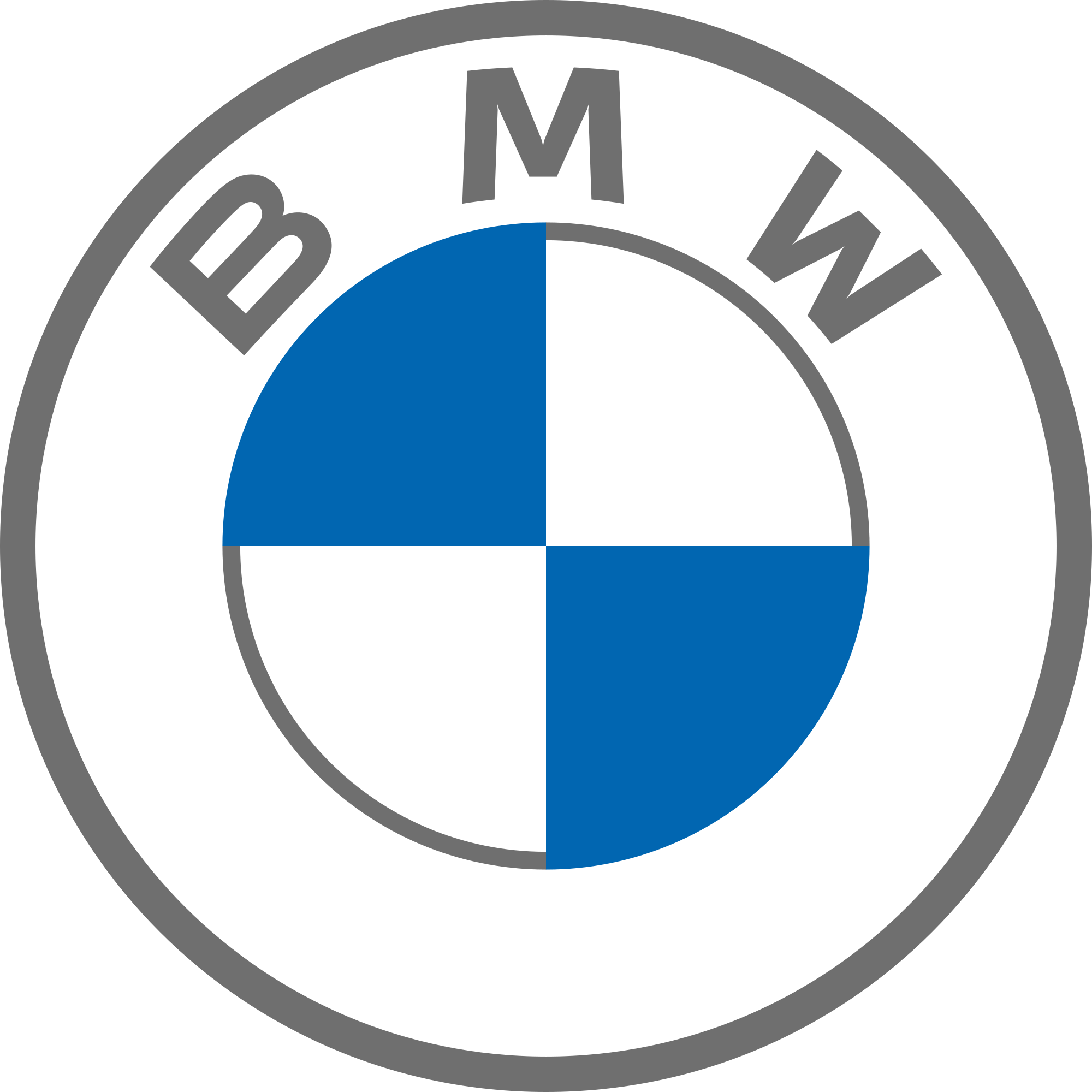 BMW LOGO WEISS