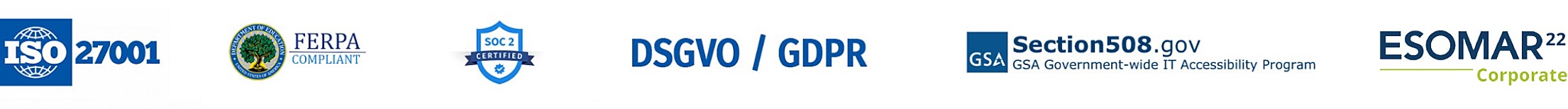 Conformità al GDPR ISO 27000 Gestione dell'esperienza di ricerca di mercato